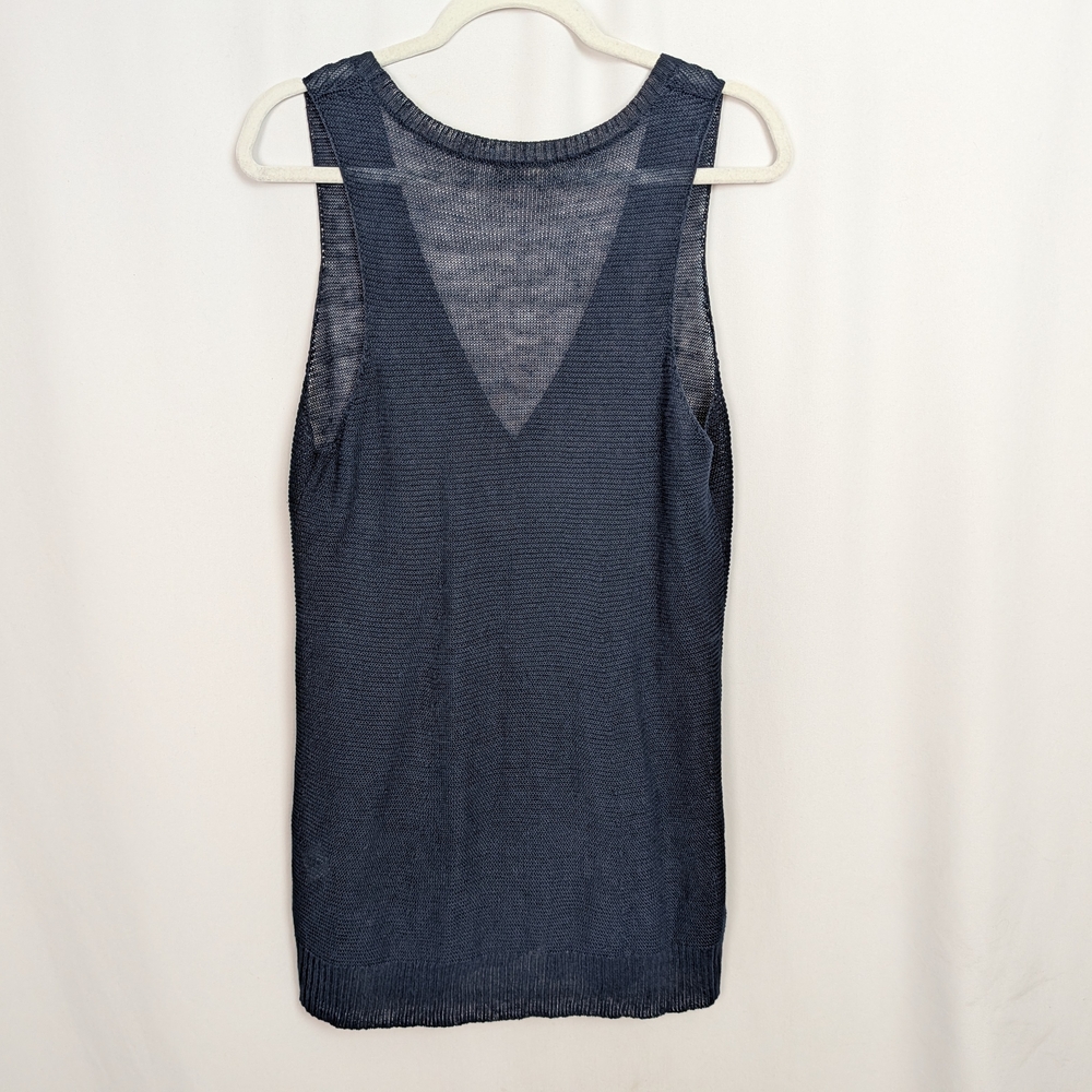 Eileen Fisher Linen Knit Vest - Picture 2 of 9